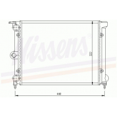 65171 NISSENS Радиатор, охлаждение двигателя