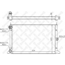 10-26572-SX STELLOX Радиатор, охлаждение двигателя