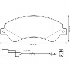 573276B BENDIX Комплект тормозных колодок, дисковый тормоз