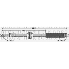 BBH7360 BORG & BECK Тормозной шланг