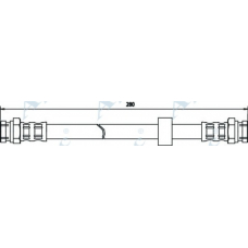 HOS3130 APEC Тормозной шланг