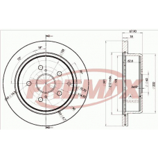 BD-2082 FREMAX Тормозной диск