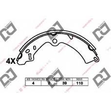 BS1391 DJ PARTS Комплект тормозных колодок