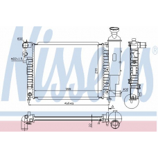 63522A NISSENS Радиатор, охлаждение двигателя