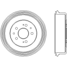 94018300 TEXTAR Тормозной барабан