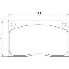 363700201266 MAGNETI MARELLI Комплект тормозных колодок, дисковый тормоз