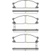 8110 14889 TRISCAN Комплект тормозных колодок, дисковый тормоз