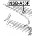 NSB-A33F FEBEST Опора, стабилизатор