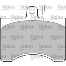 598591 VALEO Комплект тормозных колодок, дисковый тормоз