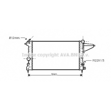 OLA2161 AVA Радиатор, охлаждение двигателя