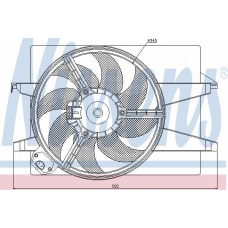 85032 NISSENS Вентилятор, охлаждение двигателя