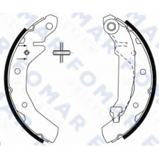 FO 0709 FOMAR ROULUNDS Комплект тормозных колодок