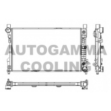 102918 AUTOGAMMA Радиатор, охлаждение двигателя