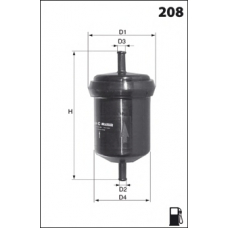 ELE6043 MECAFILTER Топливный фильтр