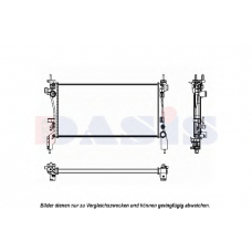080103N AKS DASIS Радиатор, охлаждение двигателя
