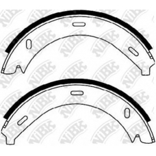 FN0571 NiBK Комплект тормозных колодок, стояночная тормозная с
