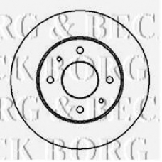 BBD4935 BORG & BECK Тормозной диск