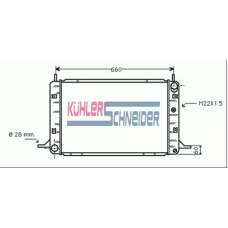 1814001 KUHLER SCHNEIDER Радиатор, охлаждение двигател