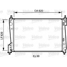 735040 VALEO Радиатор, охлаждение двигателя