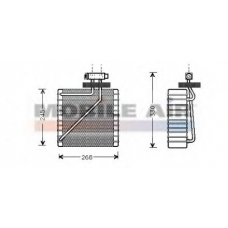 1800V271 VAN WEZEL Испаритель, кондиционер