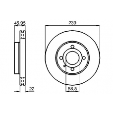 0 986 478 228 BOSCH Тормозной диск