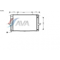VO2092 AVA Радиатор, охлаждение двигателя