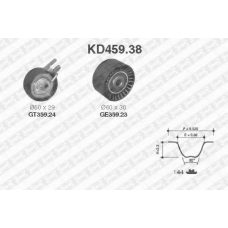 KD459.38 SNR Комплект ремня грм