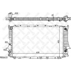 10-25079-SX STELLOX Радиатор, охлаждение двигателя