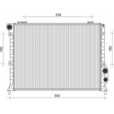 350213833000 MAGNETI MARELLI Радиатор, охлаждение двигателя