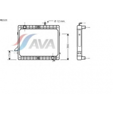 ME2123 AVA Радиатор, охлаждение двигателя