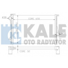 348600 KALE OTO RADYATOR Радиатор, охлаждение двигателя