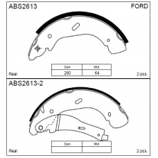ABS2613 Allied Nippon Колодки барабанные