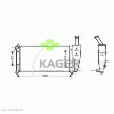 31-0429 KAGER Радиатор, охлаждение двигателя