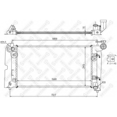 10-25067-SX STELLOX Радиатор, охлаждение двигателя