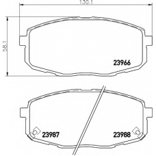 N-1247 COBREQ Комплект тормозных колодок, дисковый тормоз