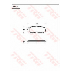 GDB7778 TRW Комплект тормозных колодок, дисковый тормоз