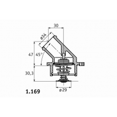 1.169.87 BEHR Термостат, охлаждающая жидкость