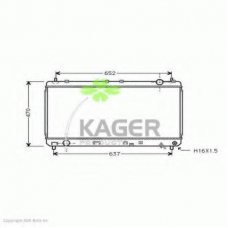 31-1877 KAGER Радиатор, охлаждение двигателя