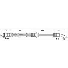 FBH7458 FIRST LINE Тормозной шланг