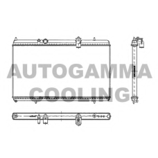 103642 AUTOGAMMA Радиатор, охлаждение двигателя