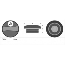 FC504 QUINTON HAZELL Крышка, резервуар охлаждающей жидкости