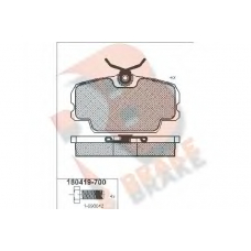 RB0419-700 R BRAKE Комплект тормозных колодок, дисковый тормоз