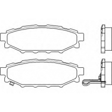 T1543 PAGID Комплект тормозных колодок, дисковый тормоз