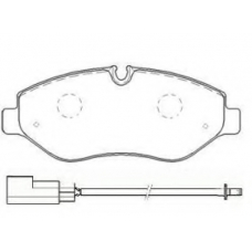 AKDC-0698 ASVA Комплект тормозных колодок, дисковый тормоз