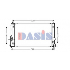 210051N AKS DASIS Радиатор, охлаждение двигателя