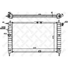 10-25015-SX STELLOX Радиатор, охлаждение двигателя