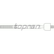 720 408 TOPRAN Осевой шарнир, рулевая тяга