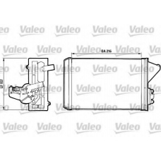 811397 VALEO Теплообменник, отопление салона