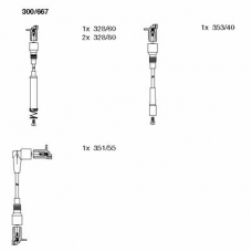 300/667 BREMI Комплект проводов зажигания