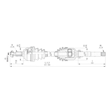 DRS6403.00 OPEN PARTS Приводной вал